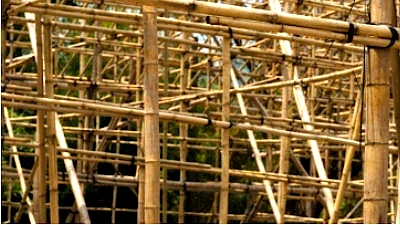 Bambus Gerüste für Rohbau