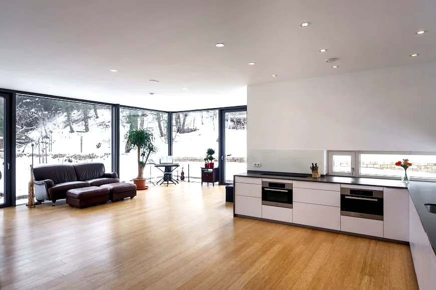 Bambus Parkett Massiv boden