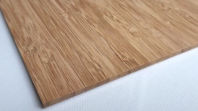 3mm Bambus Starkfurnier Tafeln mit Hochkantlamellen Optik