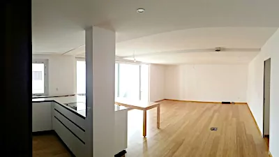 Parkettboden aus Bambus in Wohnzimmer