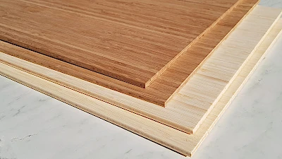 Hochkantlamellen Bambusplatte, 7mm