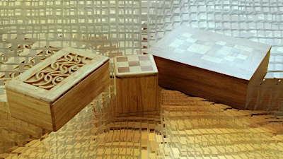Faserbambus Boxen, Schattulen, Andenkenboxen, Schmuckkästchen, Aufbewahrungsboxen und Gedächtnisschachteln