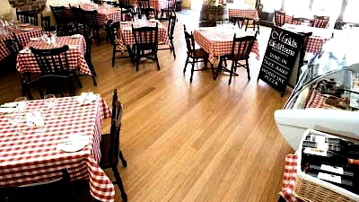 Restaurant in Faser Bambusparkett 