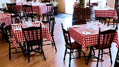 Restaurant in Faser Bambusparkett