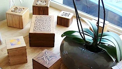 Bambus Schachteln