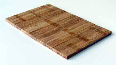 Industry flooring manufactured from strand-woven bamboo.