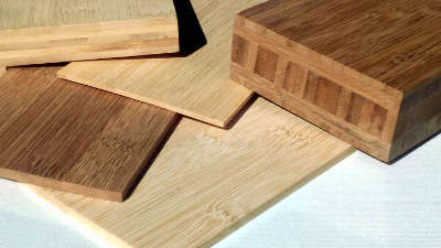 Bamboo panels in horizontal and vertical formats
