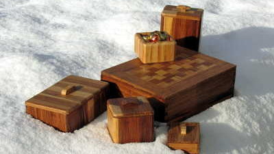 Horizontal bamboo, vertical bamboo and strand woven bamboo boxes, keepsake boxes, jewellery boxes, storage boxes and memory boxes