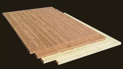 Hobby craft boards of bamboo