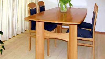 Bamboo flooring in horizontal optical format