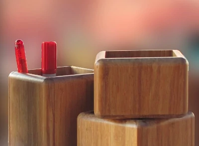 Chests made with strand woven bamboo